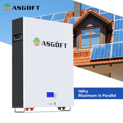 雑種の格子LiFePO4リチウムパワーウォールの太陽電池51.2 V 48のボルト5KWh