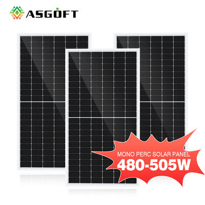 500W 182x182mm太陽光起電モノクリスタルPVのパネル・セル132pcs