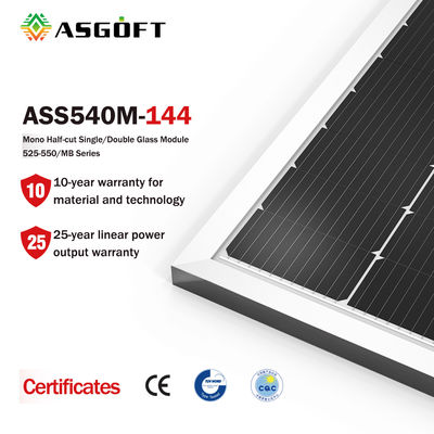 回復可能な光起電モノクリスタル太陽電池モノラルPVは500watt 460w 540wattにパネルをはめる