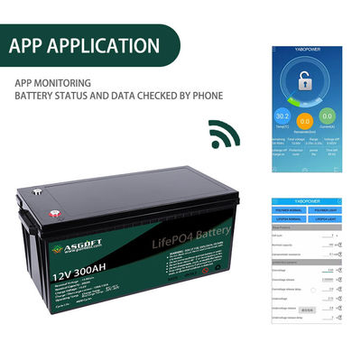 ASGOFT 12Vのリチウム電池のパック300ah 12のボルトLifepo4のリチウム イオン