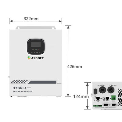 格子インバーター5.5KW 5.5KVAのMPPT 220VAC 48Vの小さい三つ組みの雑種