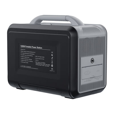 USB*4 PD*4 DC*2の屋外の電源の携帯用充電器のための1200W 2000Wh 5V 12V充満動力火車力銀行