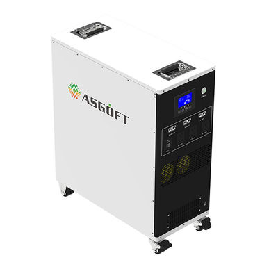 Asgoft 3kw 6kwh 25.6v 1つの太陽発電機の235ahの家か屋外の携帯用充電器すべて