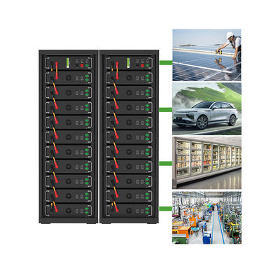高電圧15kwh-750kwh リチウム鉄電池 Lifepo4 51.2v 100Ah ラック搭載電池 リチウムイオン電池