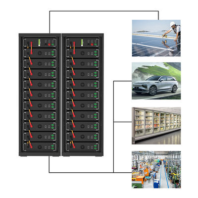 高電圧15kwh-750kwh リチウム鉄電池 Lifepo4 51.2v 100Ah ラック搭載電池 リチウムイオン電池