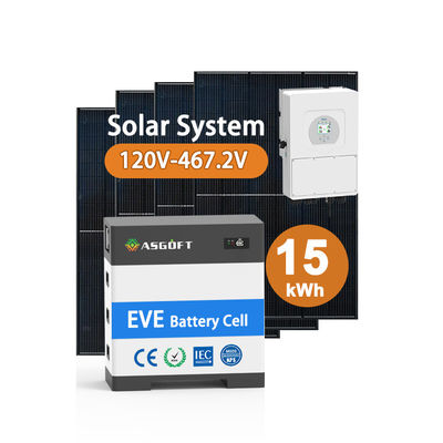 スタックされたリチウム電池 15kwh -40kwh パワーバンク 100Ah 153.6V-409.6V Ess 太陽エネルギー貯蔵システム