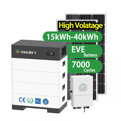 蓄積可能な家庭用エネルギー 15kwh - 40kwh ラック ソーラーパネルのためのLifePo4 ハイブリッド逆太陽系
