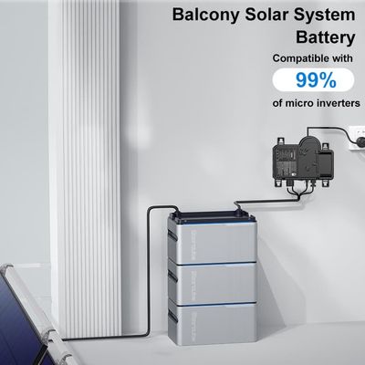 マイクロインバーターバルコニー太陽光システム 太陽光パネル付きバルコニー太陽光電池 800w