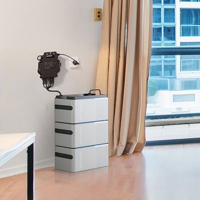 プラグ&amp;プレイ 800w バルコニー 太陽系 バッテリーとインバーター太陽光パネル
