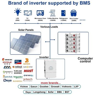 BYD エネルギー 貯蔵 スタイラブル サーバー レイク 搭載 51.2 V 100Ah Lifepo4 バッテリー