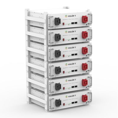 積み重ねられる51.2V LiFePO4 エネルギー貯蔵電池 5KWH-30KWH UL認証