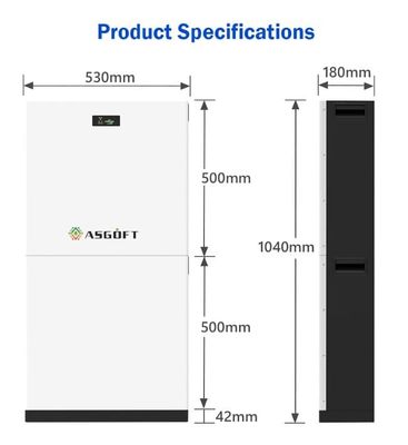 簡単に組み立てられる 太陽光発電パック DIY BMS 51.2V 280Ah 15Kwh 積み重ねられるバッテリー