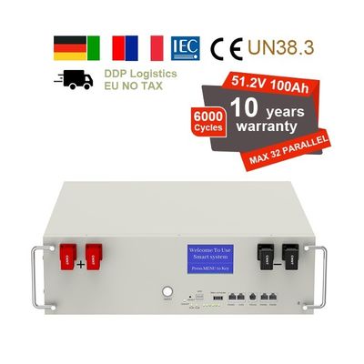 51.2V 100Ah 5kWh Lifepo4 バッテリーパック BMS サービスラック