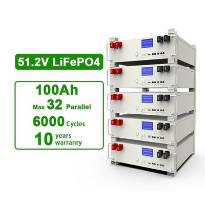 CE 5kwh Lifepo4 ハイブリッドホーム エネルギー貯蔵 リチウム鉄 100Ah バッテリー