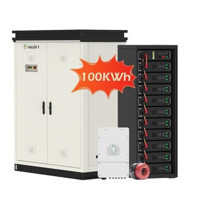 100kwh 寿命PO4 高電圧電池 商業用産業用エネルギー貯蔵容器